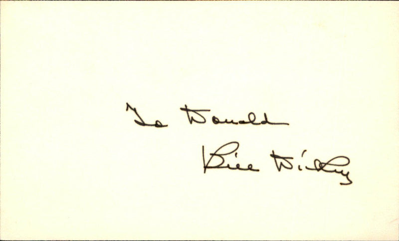 Bill Dickey HOF New York Yankees d.1993 Signed/Autographed 3x5 Index Card 162473