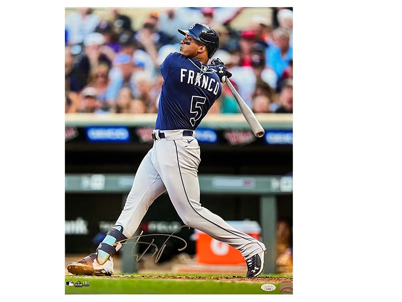 Wander Franco Tampa Bay Rays Autographed 16x20 Photo JSA