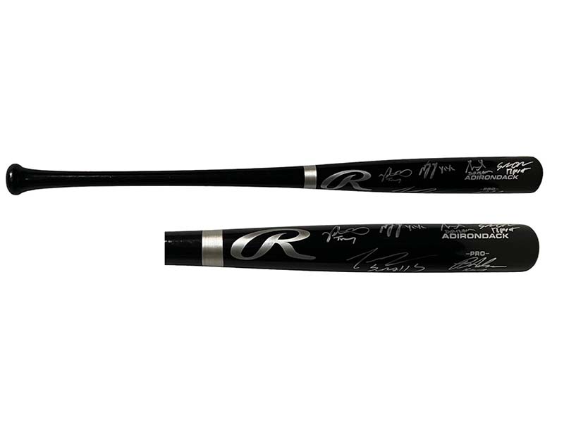 The Sandlot Cast Autographed Rawlings Black Bat (Beckett)