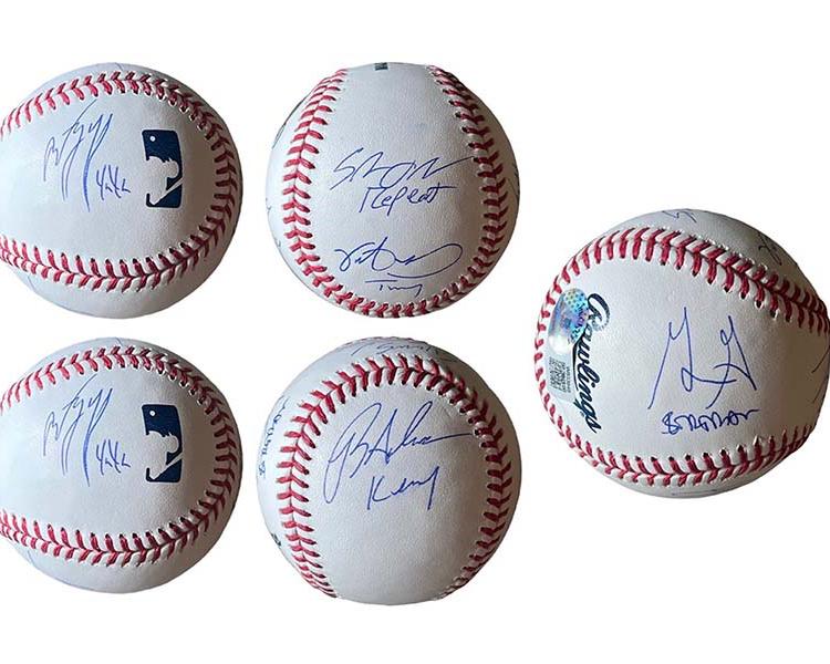 The Sandlot Cast Autographed MLB Official Major League Baseball (Beckett)