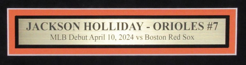 Jackson Holliday Signed/Autographed 16x20 Photo Orioles Framed Fanatic 193337