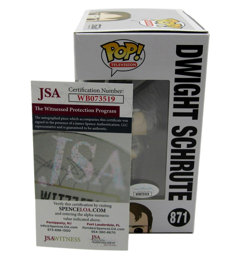 Rainn Wilson Autographed Funko Pop! #871 Figurine "The Office" JSA 184718