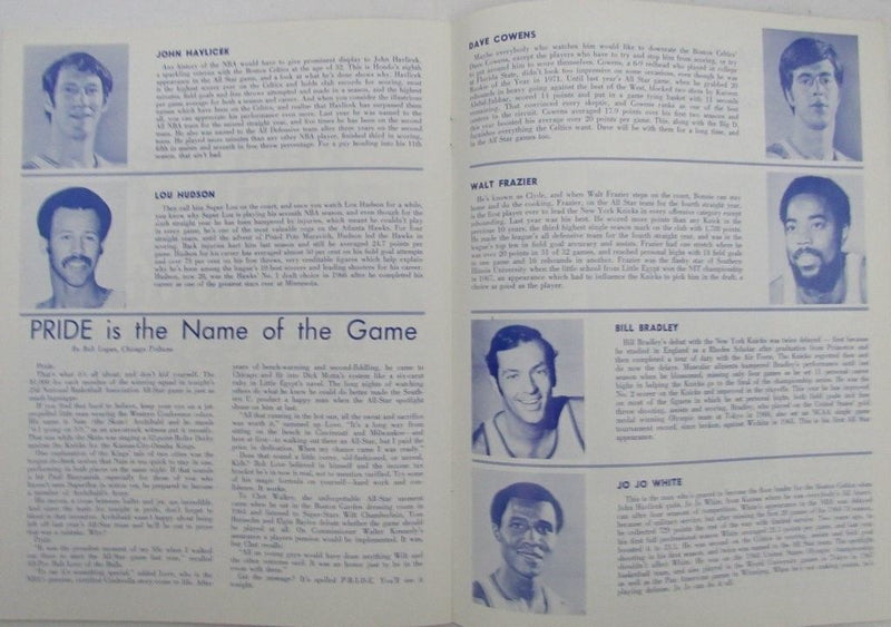 1973 23rd Annual NBA All Star Game Program @ Chicago Stadium 130093