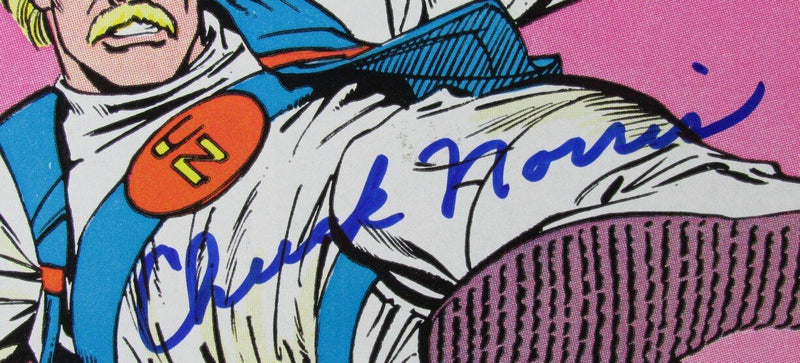 Chuck Norris Autographed Comic Book March 2, 1987 "Karate Kommandos" JSA