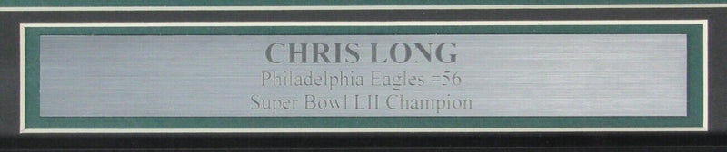 Chris Long Philadelphia Eagles Signed/Autographed 8x10 Photo Framed JSA 157832