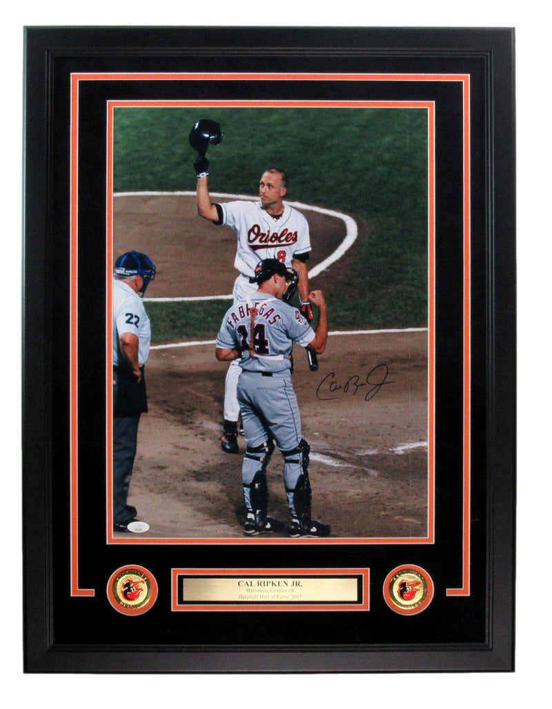 Cal Ripken Jr. HOF Signed/Auto 16x20 Photo Baltimore Orioles Framed JSA 191946