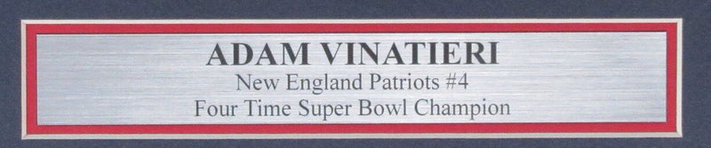 Adam Vinatieri Autographed 8x10 Photo New England Partiots Framed JSA 180105