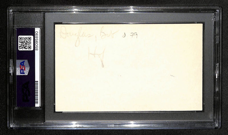 Robert Douglas Signed 3x5 Index Card NY Renaissance Founder PSA/DNA 185474
