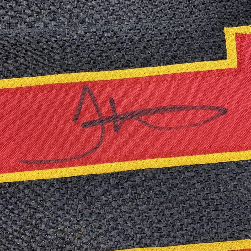 Autographed/Signed Tyreek Hill Kansas City Black Football Jersey JSA COA