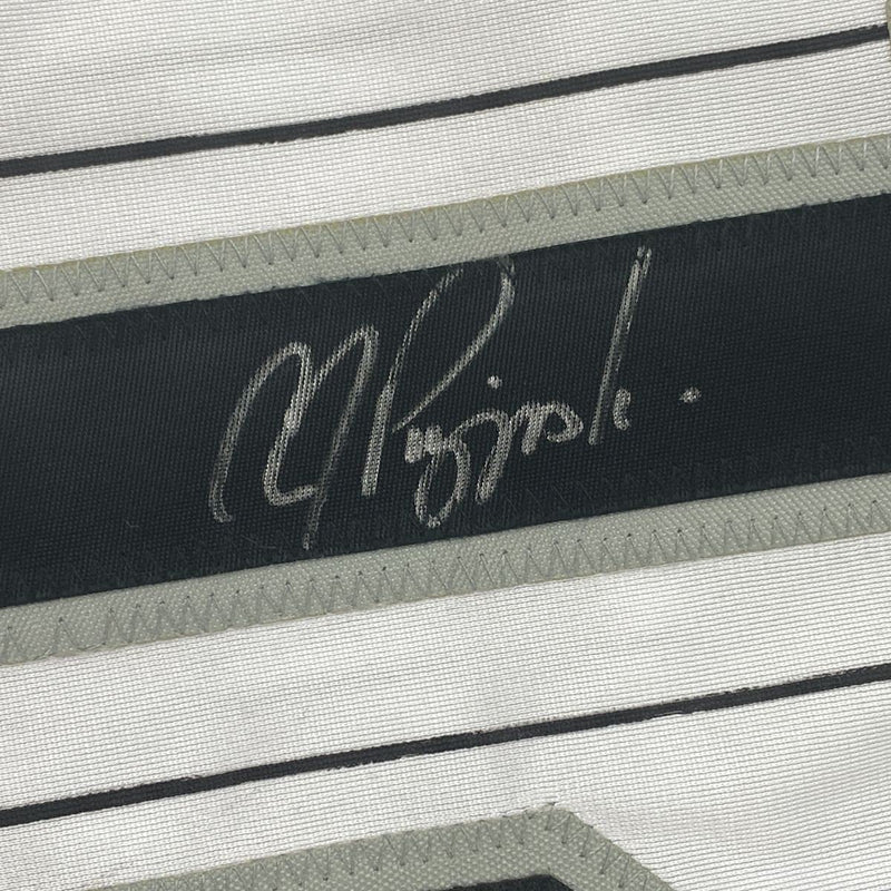 Autographed/Signed AJ A.J. Pierzynski Chicago Pinstripe Baseball Jersey PSA/DNA COA