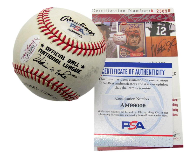 Don Drysdale HOF Signed ONL Baseball Los Angeles Dodgers PSA/DNA  185327