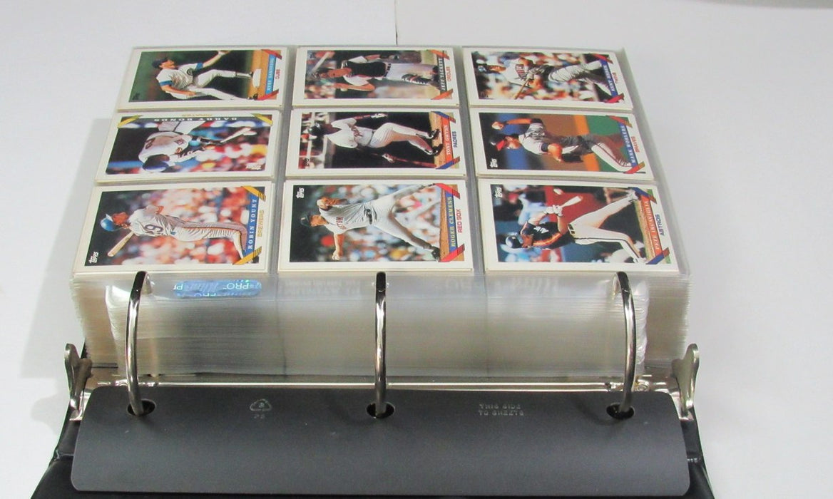 1993 Topps Complete Baseball Set (825) In Binder w/Pages Derek Jeter RC 192009