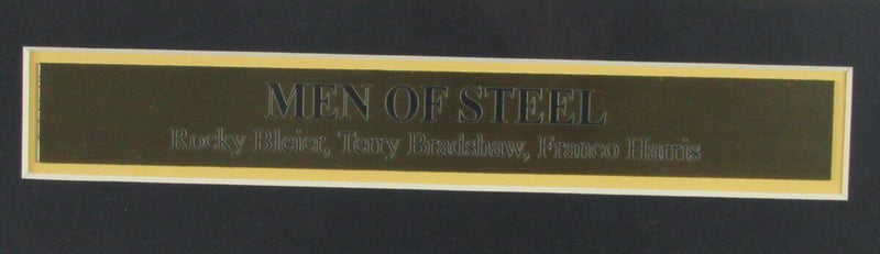 Steelers Men of Steel w/Terry Bradshaw, Rocky Bleier and Franco Harris Unsigned