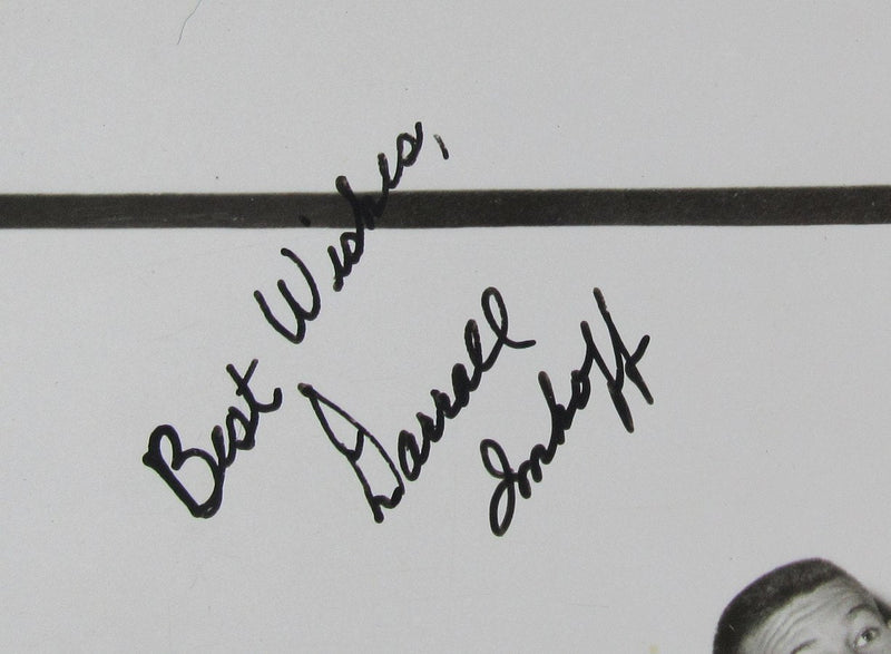 Darrall Imhoff Signed/Inscribed 8x10 B/W Photo New York Knicks 189967