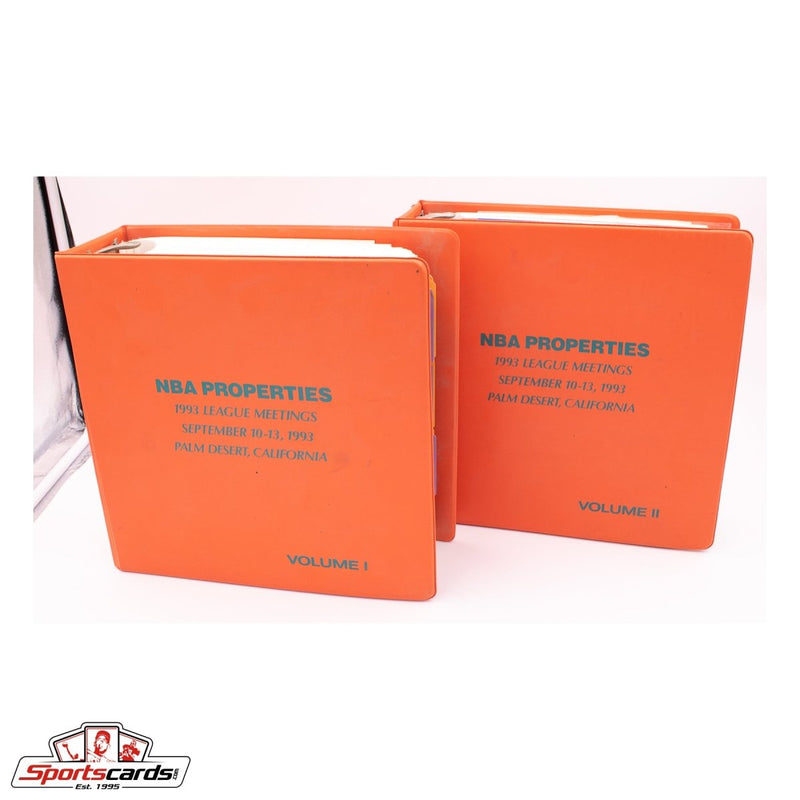 1993 NBA League Meetings Binders - Rare!