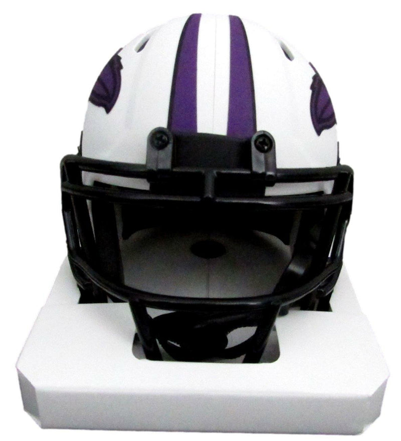 Terrell Suggs Autographed Mini Ravens Lunar Eclipse Football Helmet JSA