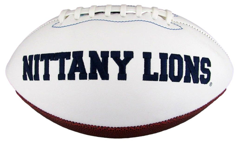 Saquon Barkley Autographed White Penn State Logo Football PSA/DNA 183538