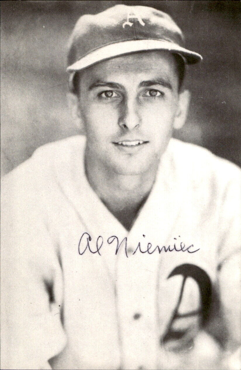 Al Niemiec Athletics d. 1995 Signed/Autographed 3x5  Photo 178679
