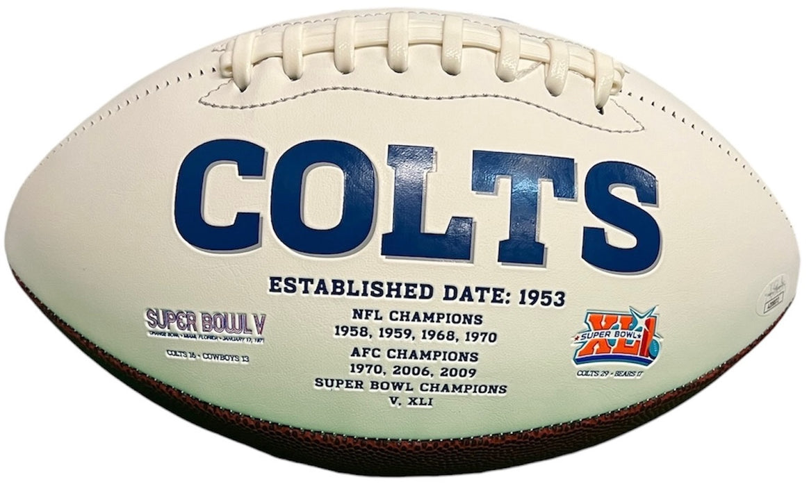 Anthony Richardson Signed Indianapolis Colts NFL Football Logo JSA