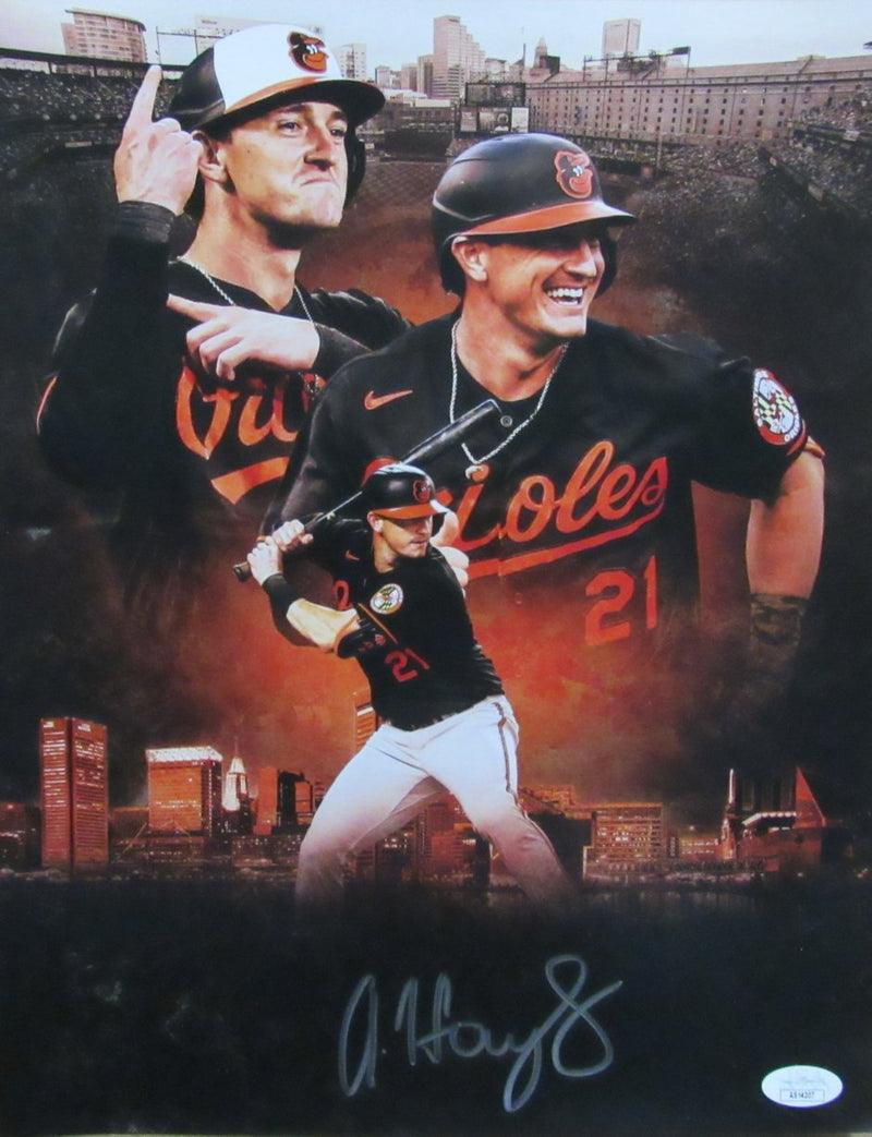 Austin Hays Signed/Auto 11x14 Photo Baltimore Orioles JSA 186243