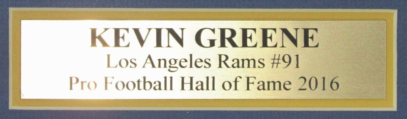Kevin Greene HOF LA Rams Signed Jersey w/ Photos Framed JSA 157655
