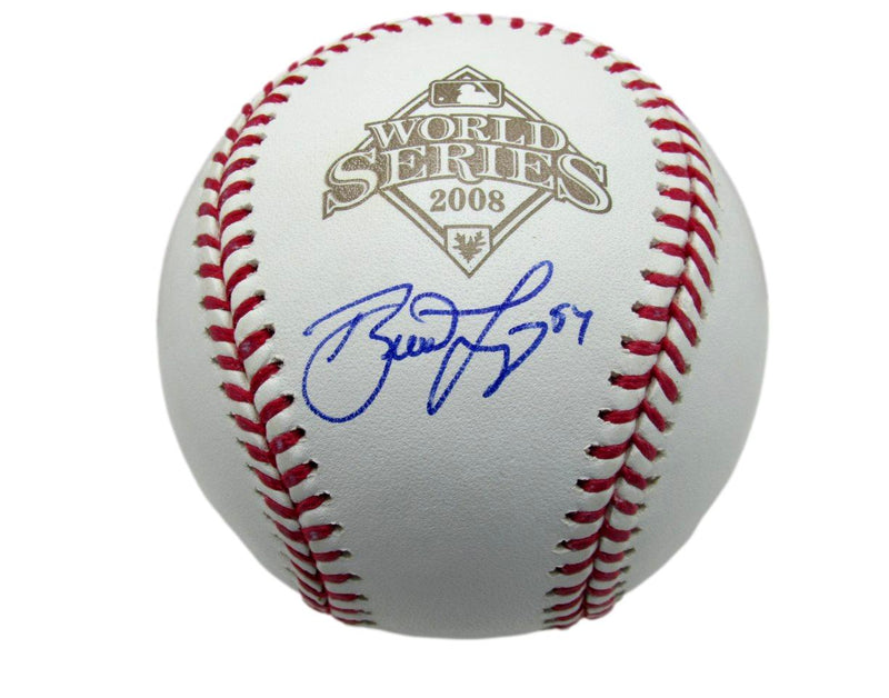 Brad Lidge Signed 2008 World Series Baseball Phillies JSA 185376