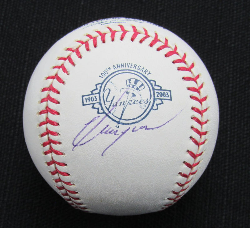 Omar Moreno Signed/Auto Yankees 100th OML Baseball JSA  186968