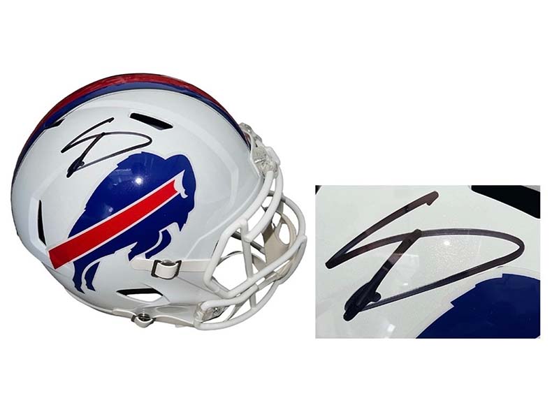 Stefon Diggs Autographed Buffalo Bills Speed Full Size Football Helmet (Beckett)