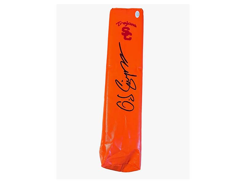 OJ Simpson Signed Southern California Football Pylon