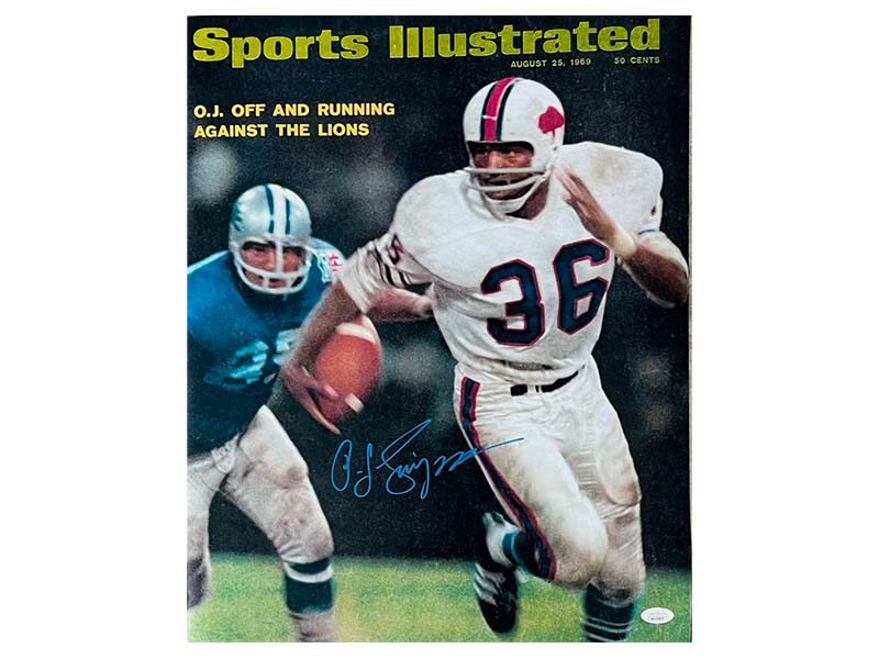 O.J. (OJ) Simpson Autographed Buffalo Bills 16x20 Sports Illustrated Photo JSA