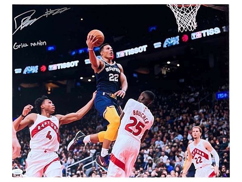 Desmond Bane Autographed 16x20 Memphis Grizzlies Vs Toronto Raptors Photo (JSA) “Grizz Nation“ Insc
