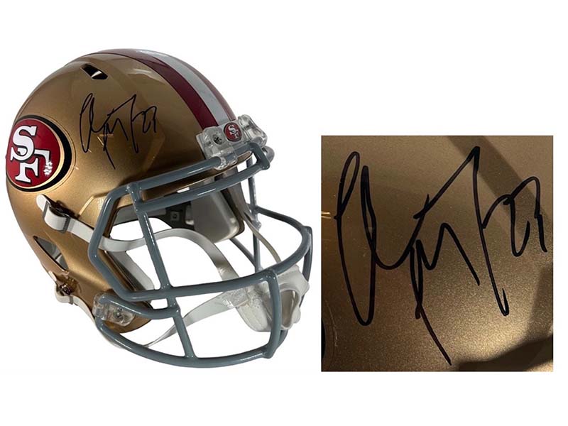 Christian Mccaffrey Autographed San Francisco 49Ers Speed Full Size Helmet JSA