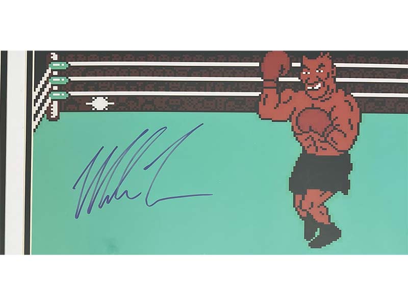 Mike Tyson Autographed 16X20 "Punch Out" Game Framed Photo JSA