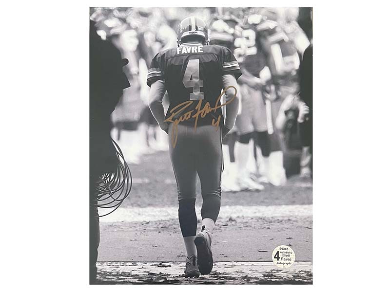 Brett Favre Autographed Green Bay Packers 8x10 Photo (Favre Coa)