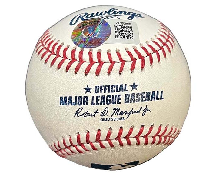 Jonathan India Signed Official MLB Baseball Beckett Insc 21 NL ROY