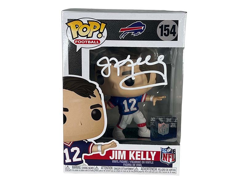 Jim Kelly Signed Buffalo Bills Funko Pop Beckett