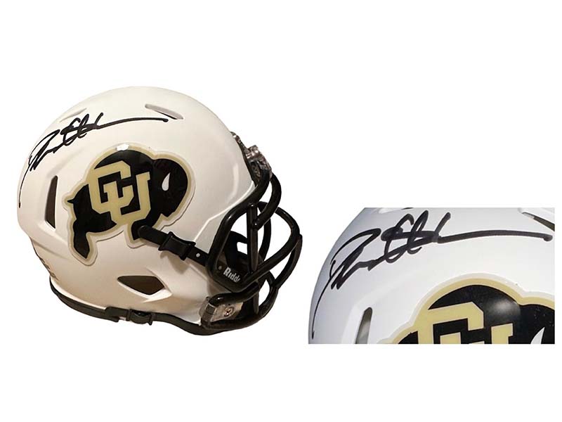 Deion Sanders Signed Colorado Buffaloes Speed Mini Helmet (Beckett)