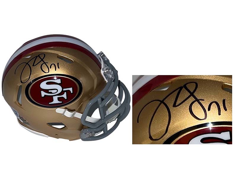 Trent Williams Autographed San Francisco 49ers Speed Mini Helmet JSA