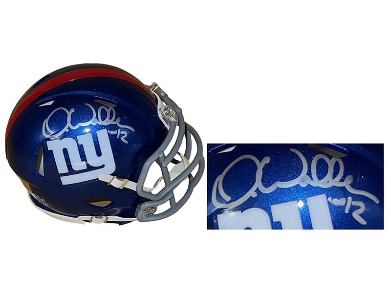 Darren Waller Autographed New York Giants Speed Mini Football Helmet JSA