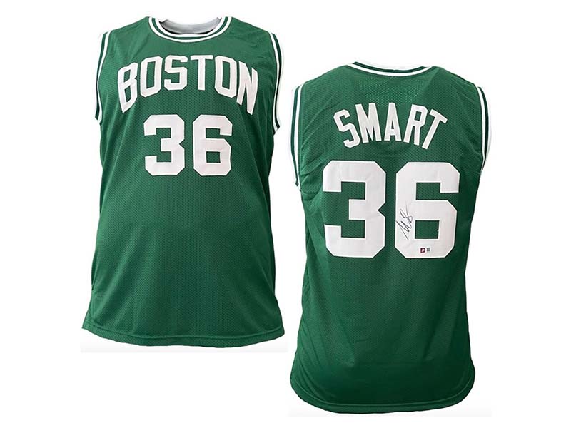 Marcus Smart Autographed Pro Style Boston Basketball Jersey (PA)