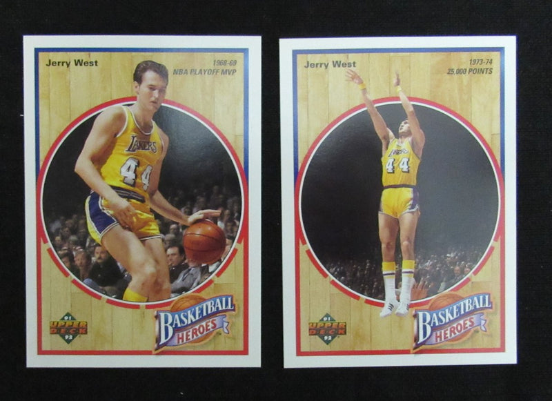 1992 Jerry West HOF Los Angeles Lakers Upper Deck Heroes Card Set 181810
