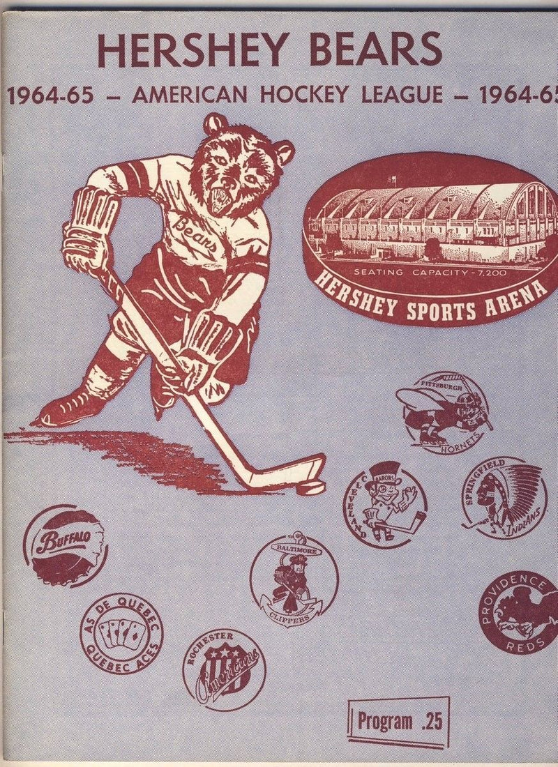 Hershey Bears 4/14 1965 Calder Cup Final Game 3 Program vs. Buffalo AHL 127968