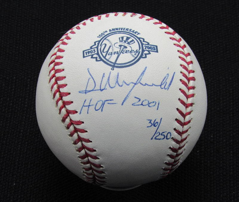 Dave Winfield Signed/Auto Yankees 100th OML Baseball STEINER Inscr 187125