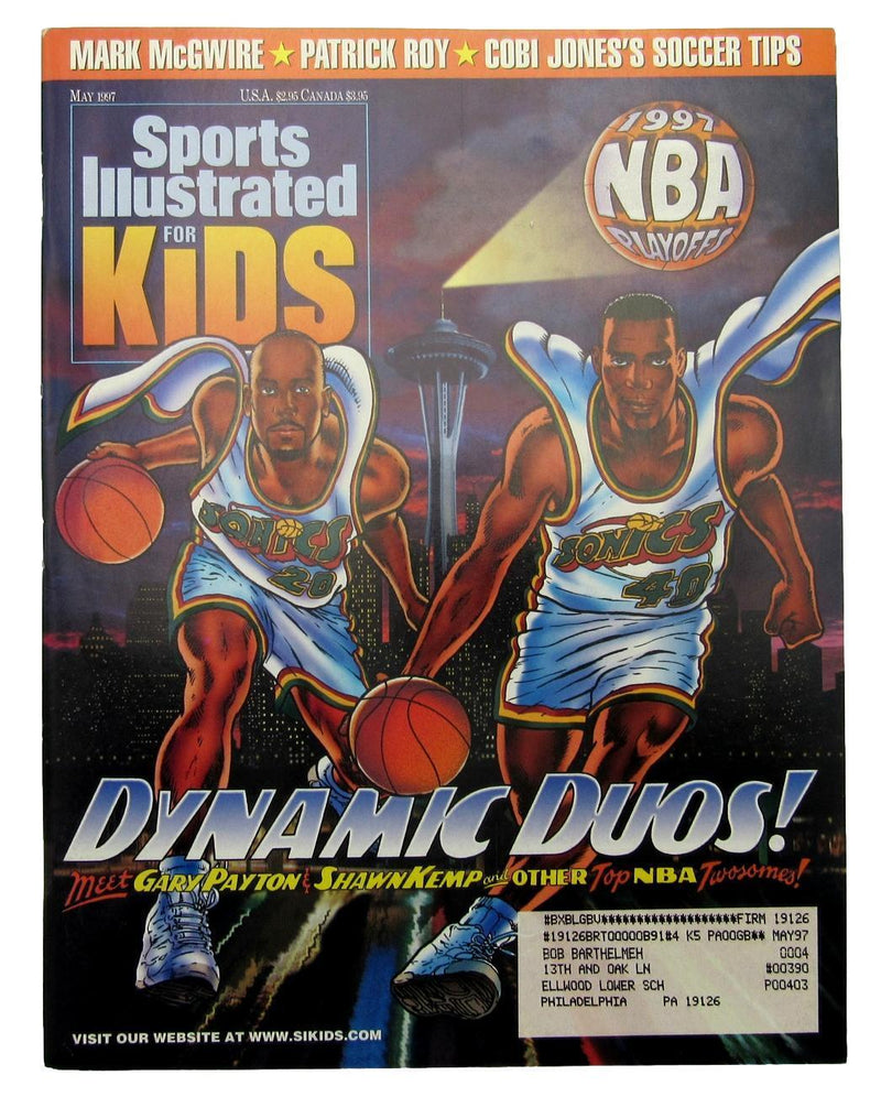 1997 Sports Illustrated for Kids Ryan/Aaron/Henderson/Hawk Uncut Sheet 159386