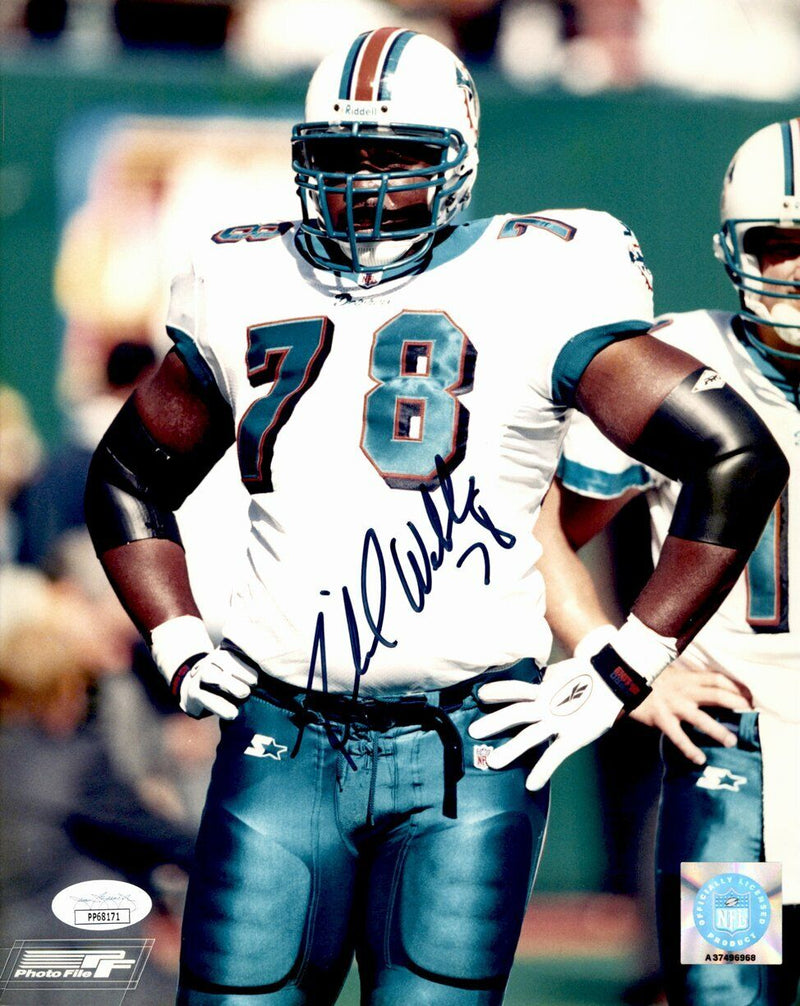 Richmond Webb Miami Dolphins Signed/Autographed 8x10  Photo JSA 161251
