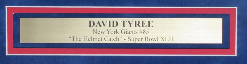 David Tyree Signed 16x20 Photo "The Catch" New York Giants  Framed JSA 191298