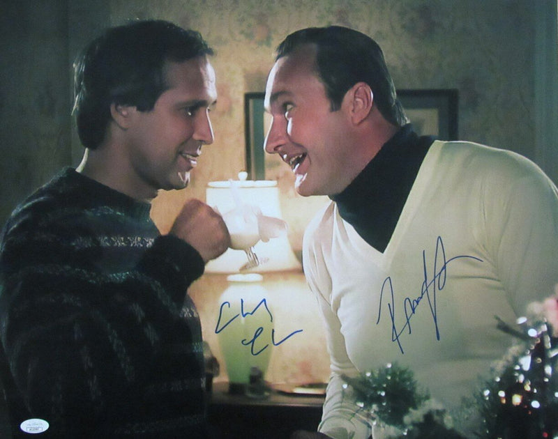Chevy Chase/Randy Quaid Autographed 16x20 Photo "Christmas Vacation" JSA