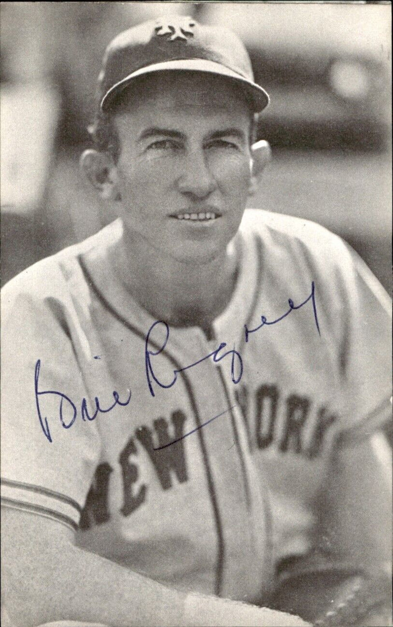 Bill Rigney NY Giants d. 2001 Signed/Autographed 3x5  Photo 178750