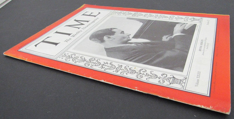 Time Magazine Vol XXIII No 22 May 28, 1934 Irving Berlin 183273