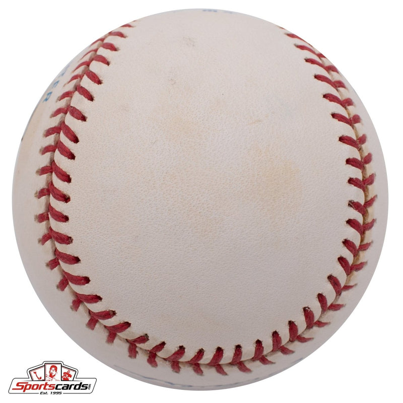 Charlie Silvera (d.2019) Single Signed Baseball NY Yankees Beckett BAS